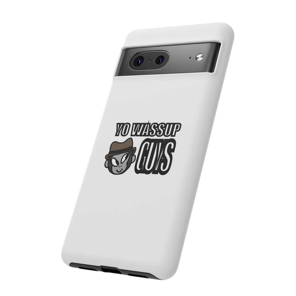 Yo Wassup Guys Phone Case — Retro Cartoon Hat Character Tough Protective Cover
